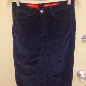 NYDJ corduroy black skirt size 4P